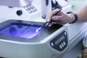 No People In Lab Prints: Processing of samples in a histology laboratory