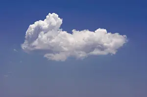 No People Outdoor Scenes Prints: Puffy clouds on a blue sky