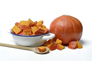 Nutrition Meal Prints: Pumpkin and pumpkin cubes in shell, Germany