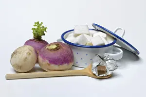 Root Vegetable Recipes Prints: Purple beetroot and sliced beetroot in pot