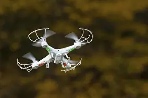 Radio Controlled Quadcopter Prints: Quadcopter, drone with camera