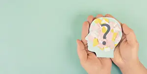 Question Mark Symbol Prints: Question mark with ripped paper