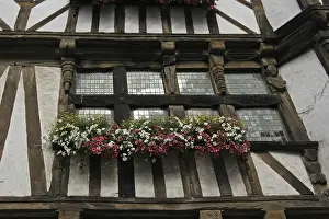 Historic French Architecture Prints: Quimperle, timber-frame