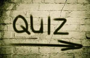 Deserted Railway Station Prints: Quiz Concept