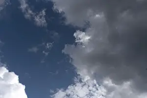 Overcast Bavarian Sky Prints: Rain cloud, Bavaria, Germany