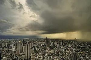 Asian Travel Photography Prints: Rain clouds and rain clouds in Bangkok
