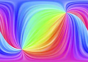 Abstract Rainbow Background Prints: Rainbow bright abstract background