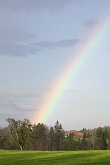 Bavaria Rainbow Prints: Rainbow in springtime in upper Bavaria