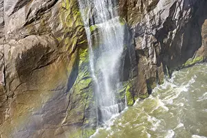 Natural Reserve RSA Prints: Rainbow on tips at the Orange River waterfall
