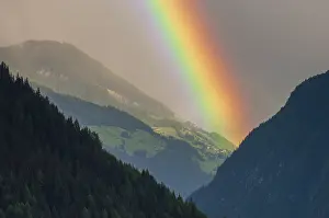 Central European Mountainscape Prints: Rainbow over the valley of Heiligenblut