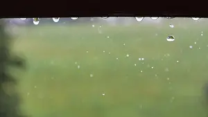 Text Free Background Image Prints: Raindrops hanging on the window frame