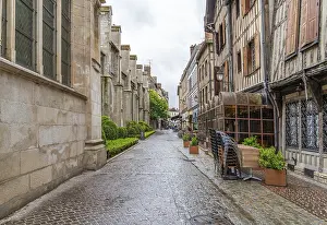 Traditional European Architecture Prints: Rainy impression of Troyes