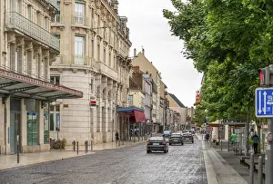 Old Town Architecture Europe Prints: Rainy impression of Troyes