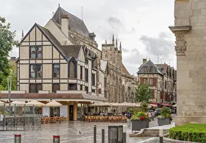 Traditional European Architecture Prints: Rainy impression of Troyes