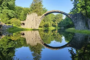East German Landmarks Prints: Rakotz Bridge, also Devil's Bridge