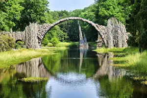 Igneous Rock Formation Prints: Rakotz Bridge, also Devil's Bridge