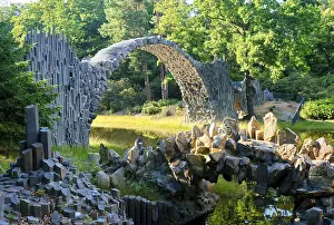 Saxony Travel Photography Prints: Rakotz Bridge, also Devil's Bridge