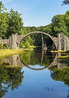 Central Europe Bridges Prints: Rakotzbrucke, Devils Bridge