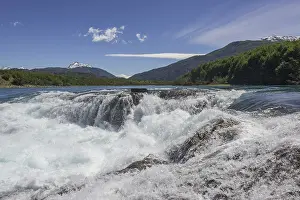 Cordillera De Los Andes Mountains Prints: Rapids of the Baker River, Cochrane