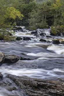 Images Dated 10th September 2024: Rapids Print, Falls of Dochart, Killin Highlands Scotland