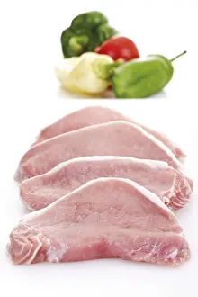 Studio Steak Photography Prints: Raw saddle steaks