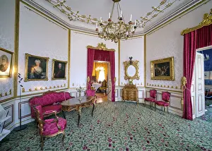 Brandenburg Tourist Attraction Prints: Reception room, interior, Branitz Palace