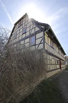 Old Town Photography Germany Prints: Rectory of St. Stephen in backlight