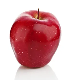 Studio Background Photo Prints: Red apple isolated