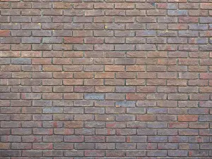 Empty Urban Environment Prints: Red brick texture background in Town