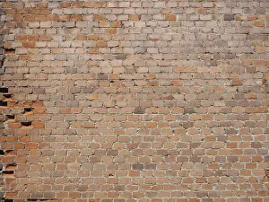 Red Brick Wall Background Prints: Red brick wall background