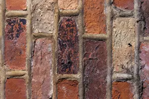 Red Brick Wall Background Prints: Red bricks pattern background of a wall