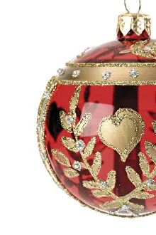 Christmasy Studio Photography Prints: Red Christmas tree bauble