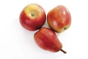 Fresh Apples Prints: Red fruit, apples and a pear