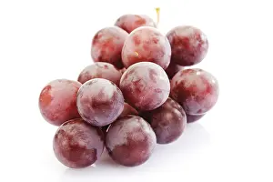 Studio Shot Of Grapes Prints: Red grapes