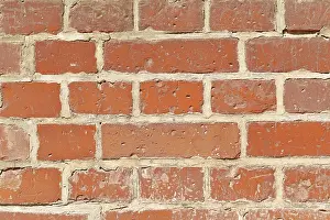 Red Brick Wall Background Prints: Red old brick wall background