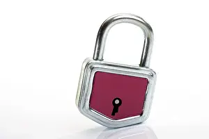 Red Padlock Prints: Red padlock