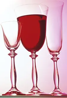 Red Coloured Drink Prints: Red wine