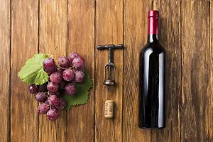 Wine Cellar Decor Prints: Before after red wine components