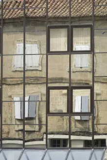 Western Europe Architectural Style Prints: Reflection in Arles, Provence