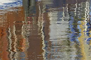 Lower Saxony Photography Prints: Reflection, colourful reflections on the water surface
