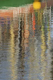 Colourful Reflections Prints: Reflection, colourful reflections on the water surface