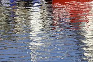 Colourful Reflections Prints: Reflection, colourful reflections on the water surface
