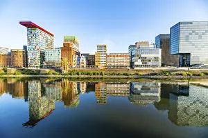 Contemporary European Landscapes Prints: Reflection in the Media Harbour