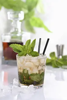 Framed Print : Mint Julep Cocktail Print Framed Print : Mint Julep Cocktail Print