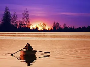 Morning Sunrise Atmosphere Prints: Relax at sunset