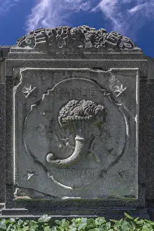 German Federal Republic Cemeteries Prints: Relief of a cornucopia, symbol of wealth