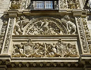 Daytime Travel Photography Spain Prints: Part of the Renaissance facade