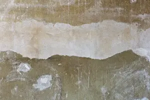 Abandoned Building Europe Prints: Repaired wall, abstraction, old building