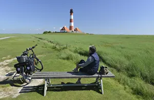 Westerheversand Lighthouse Prints: Rest at Westerheversand lighthouse