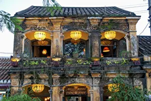 Southeast Asia Tourist Attraction Prints: Restaurant with an old facade